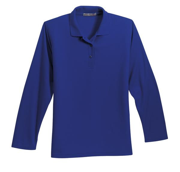 Port Authority® - Ladies Long Sleeve Silk Touch™ Polo. L500LS