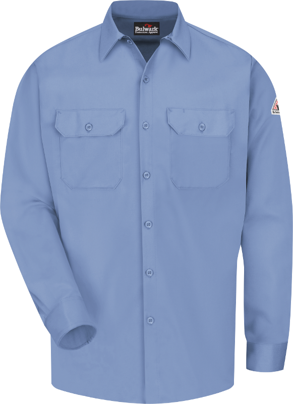 HRC 2 Light Blue Long Sleeve FR Work Shirt