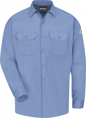 HRC 2 Light Blue Long Sleeve FR Work Shirt